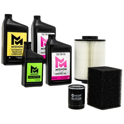 MISHON Full Service Engine Oil Change Kit for Polaris Ranger 800 Crew Mid-Size