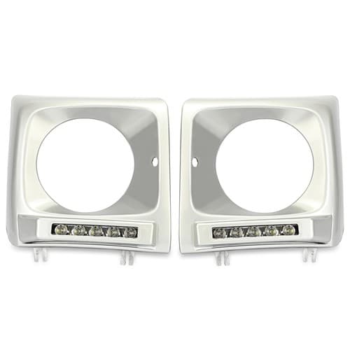 LED Headlight Cover Bezels For W463 G65 G500 G550 G55 G63 G-Class G-Wago