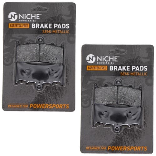 NICHE Brake Pad Set BMW K1600GT K1600B 34117728945 Front Semi-Metallic 2 Pack