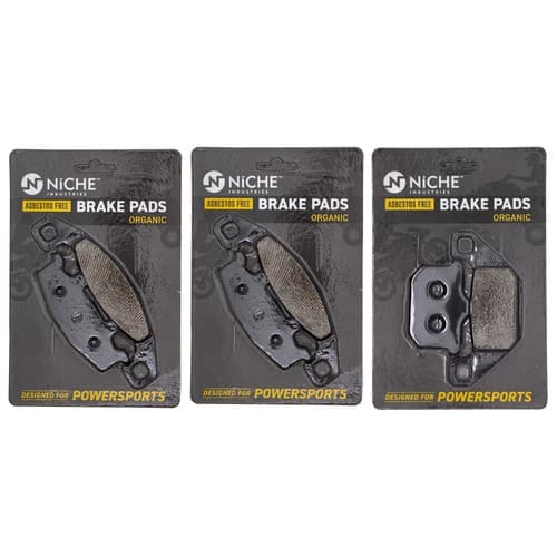 NICHE Brake Pad Set for Kawasaki Concours 1000 43082-1062 Front Rear Organic