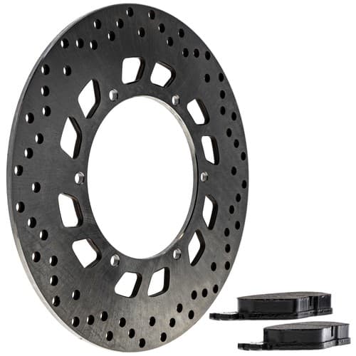 NICHE Brake Rotor Pad Kit Yamaha 3D8-25806 Rear Left Semi Metallic