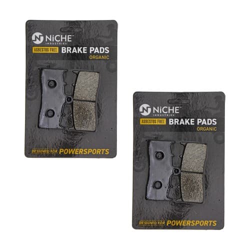 NICHE Brake Pad Set for BMW R1150GS HP2 R1200R R1200S R1200C Front Organic 2Pack