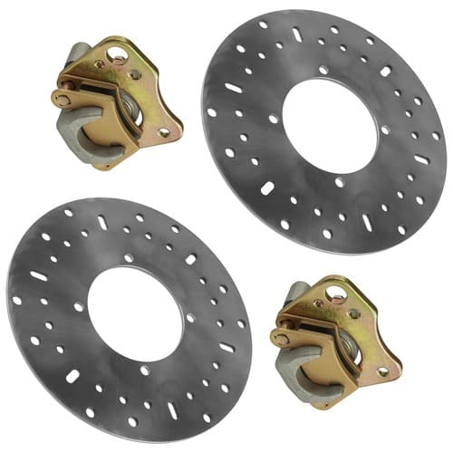 Front Left & Right Brake Caliper & Disc For Polaris Ranger 400 HO 2011