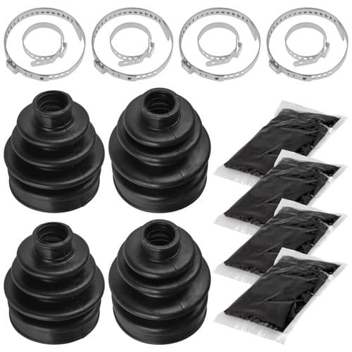 2 Front Axle Inner Outer CV Boot Kit for Yamaha Grizzly 660 YFM660F 4X4 2003-08