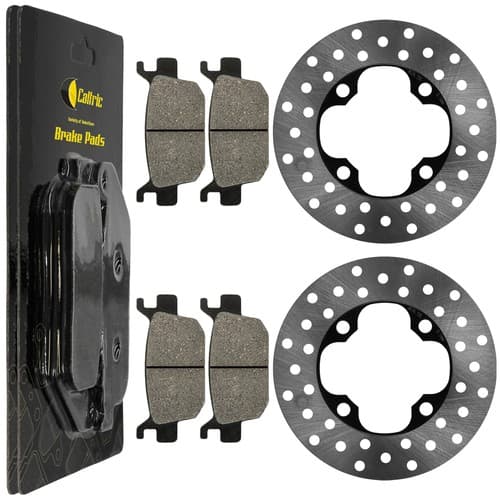 Front Left & Right Brake Disc w/ Pads Honda FourTrax Rincon TRX680FA 2006-2014