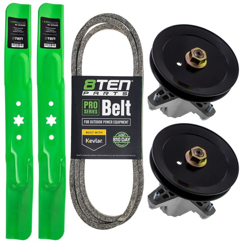 8TEN Blade Spindle Belt Kit for Troy Bilt Bronco Pony TB42 42-Inch 942-04308