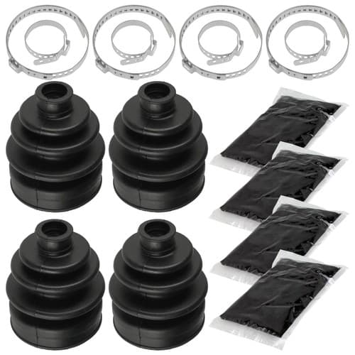 2 Front Axle Outer And Inner CV Boot Kit for Kawasaki Prairie 650 KVF650 2002 03