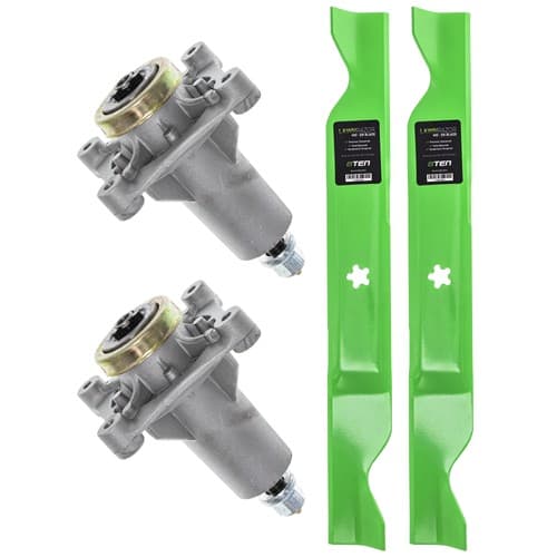 Deck Spindle & Mower Blade Kit for Husqvarna YTH22V46 RZ5424 YTH21K46 YTH20K46
