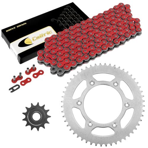 Red Drive Chain And Sprocket Kit for Honda CR125R 2000 2001 2003-2007