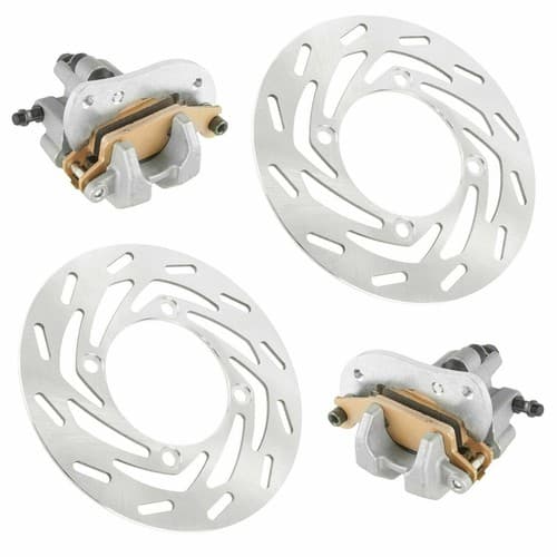 for Yamaha Grizzly 550 YFM550 2009-2014 Front Left Right Brake Caliper and Disc