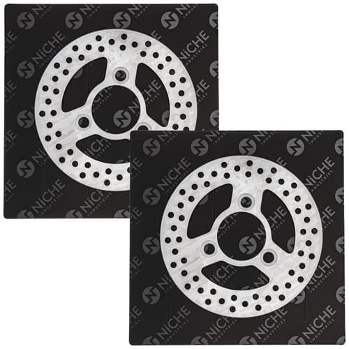 NICHE Front Brake Rotor Set For Suzuki Quadrunner 230 Quadsport 230 250 ATV