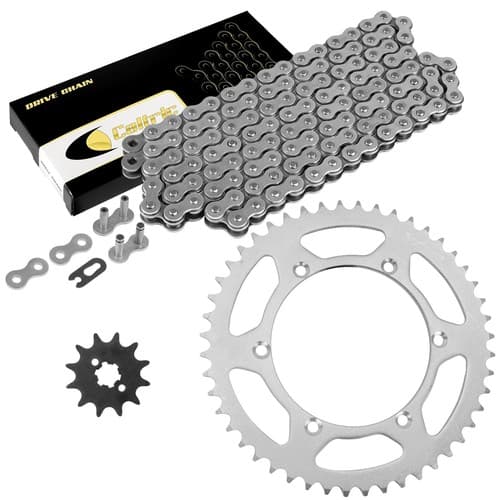 Drive Chain & Sprockets Kit for Kawasaki KX125 1990 1991