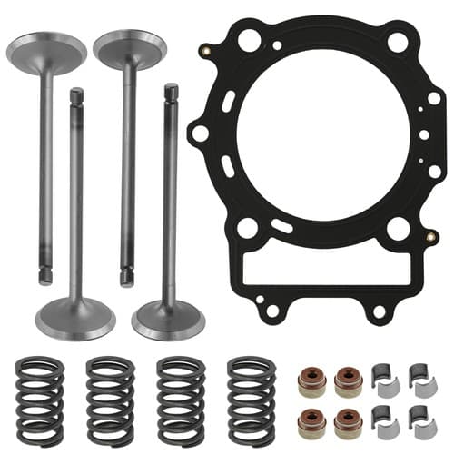 Intake & Exhaust Valve Kit & Head Gasket For Arctic Cat 650 4x4 H1 2005-2011