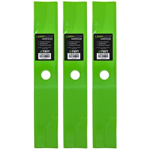 LawnRAZOR Blade for Exmark Lazer Z CT HP Late 44 Inch 103-6385-S Low Lift 3 Pack