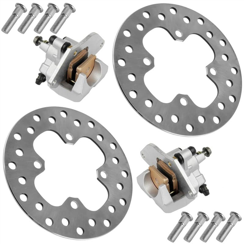 Front Brake Caliper W/Disc & Studs For Honda Rubicon TRX520FM 2020-2026