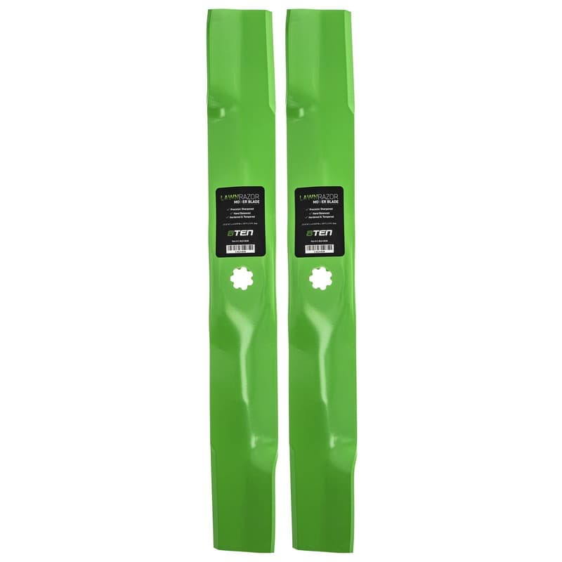 LawnRAZOR High Lift Mower Blade for John Deere D110 LA105 125 D100 LA115 2-Pack