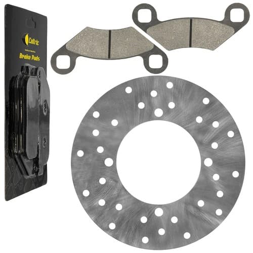 Rear Brake Disc Rotor w/ Pads for Polaris RZR S 800 2010 2011 2012 2013 2014