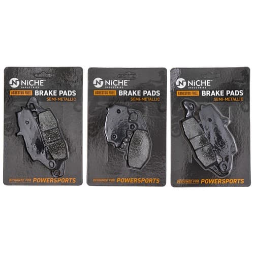 Brake Pad Set for Kawasaki Ninja 650R Z750S Versys 650 Front Rear Semi-Metallic