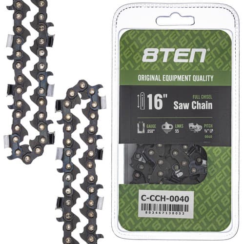 Full Chisel Chainsaw Chain 16 Inch .050 3/8 LP 55DL for Stihl Poulan McCulloch