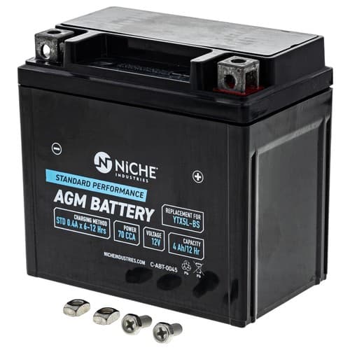 NICHE AGM Battery YTX5L for Honda Elite 80 Aero Yamaha Zuma 50 Aprilia Scooter