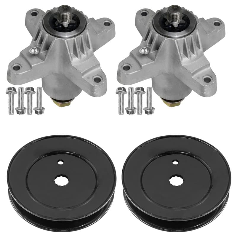 918-0138 756-1187 38" Deck Spindle with Pulley For MTD For White Outdoor LT13