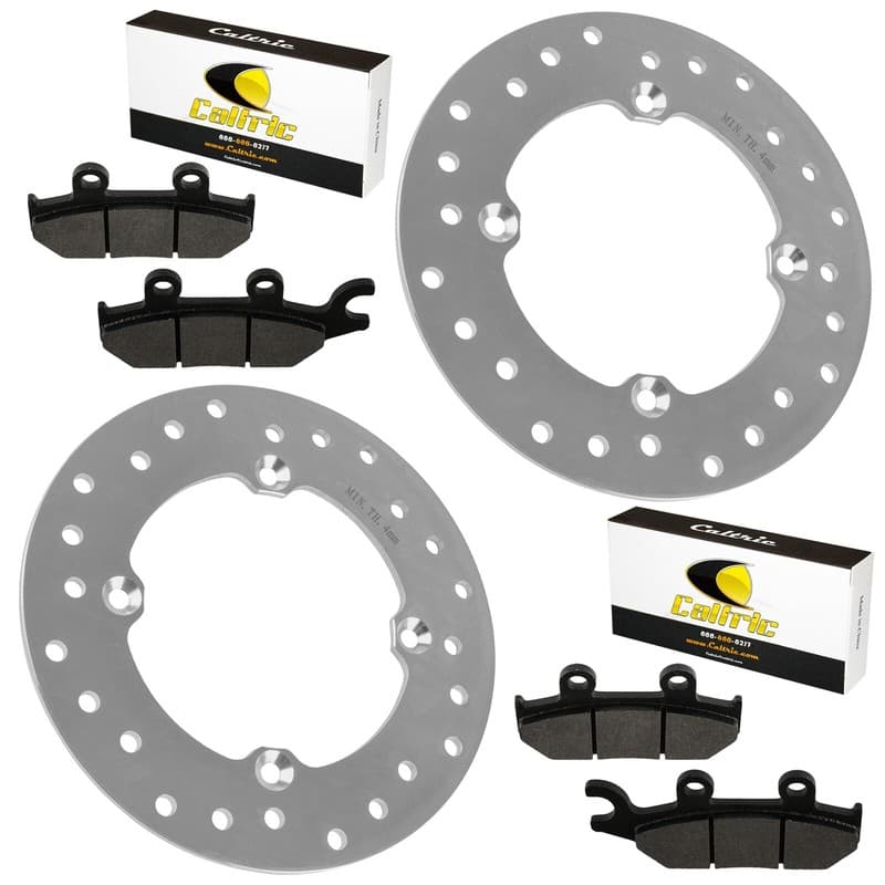 Front L/R Brake Discs & Pads for Can-Am Commander 1000R / Max 800R 2018-2020