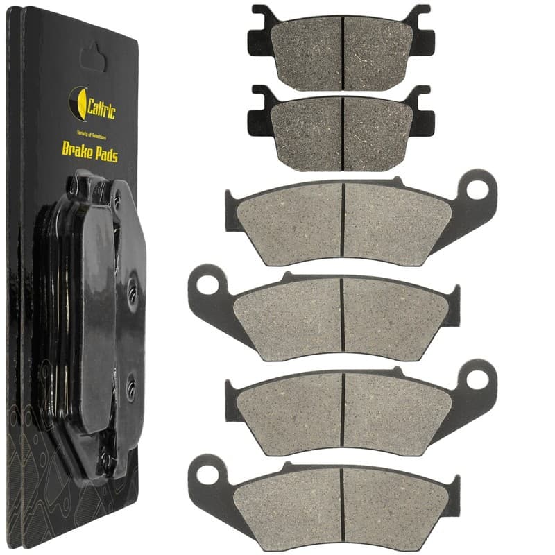 Caltric Front and Rear Brake Pads for Honda ATV TRX700XX 2008-2009