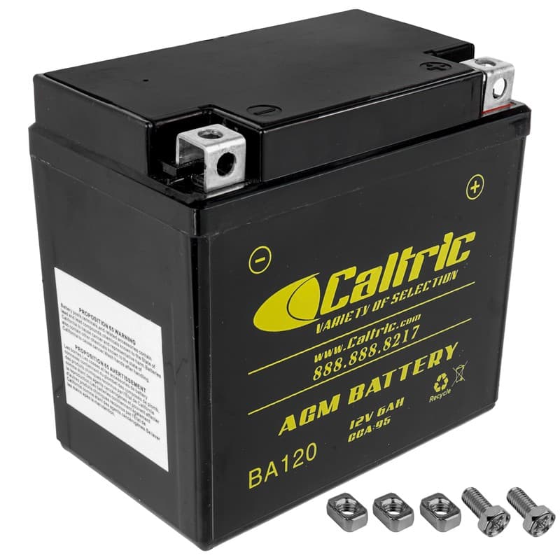 Caltric AGM Battery for Suzuki RMX450Z 2017 - 2019 / 12V 6AH CCA 95 / YTZ7S