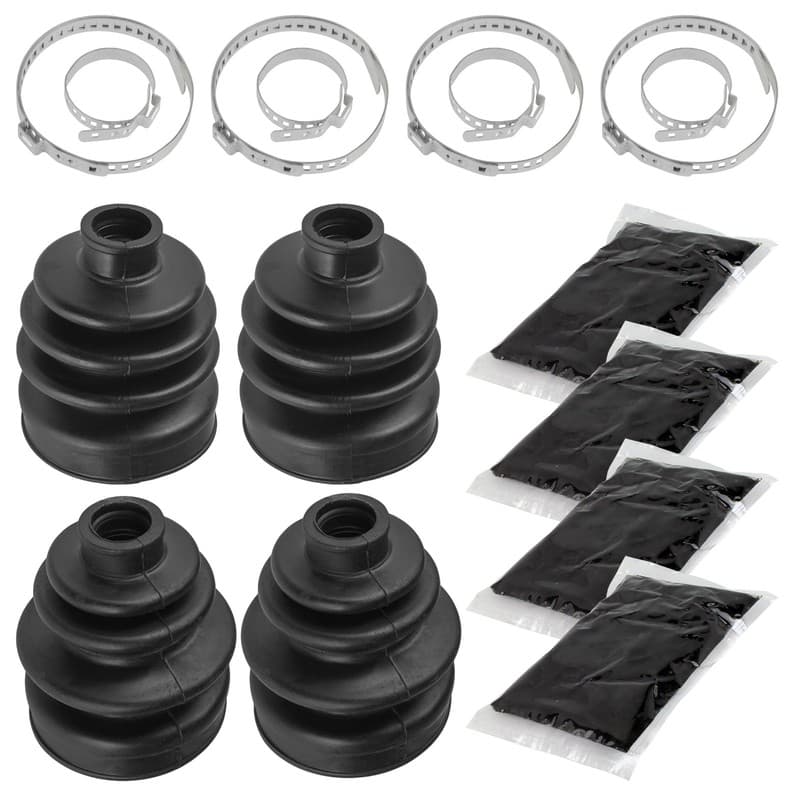 2 Front Inner Outer Axle CV Boot Kit for Honda TRX300FW Fourtrax 4X4 1988-2000