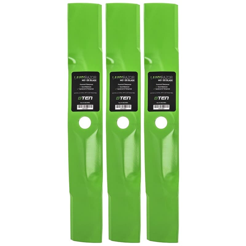 LawnRAZOR High Lift Blade Set for Scotts S2348 S2048 M115495 M113517 3-Pack