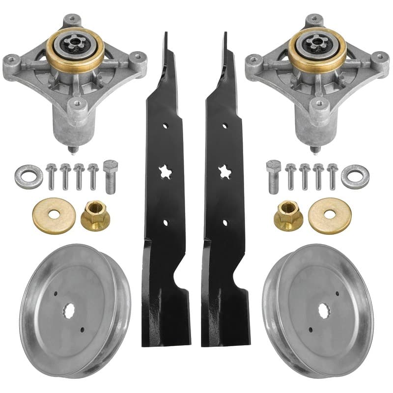 2 Spindle Assembly Pulley Blade Ayp for Husqvarna Craftsman 285585 187292 192870