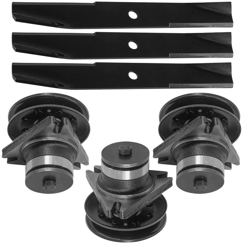Caltric Spindle & Blade For John Deere 116 116H 185 38" 46" Deck Lawn Mower