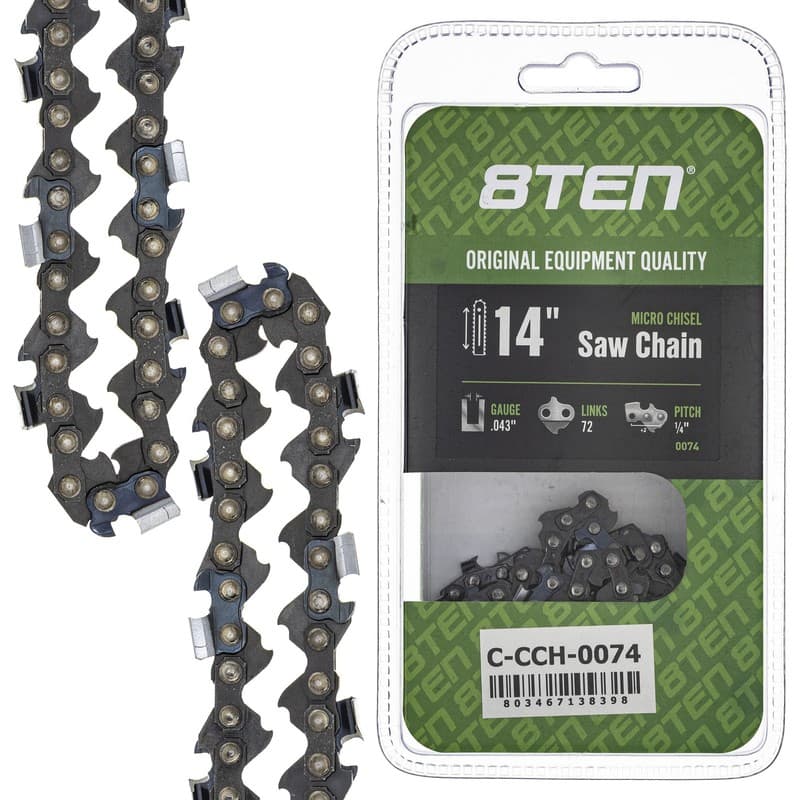 Micro Chisel Chainsaw Chain 14 Inch .043 1/4 72DL for Stihl MSA120 C-B