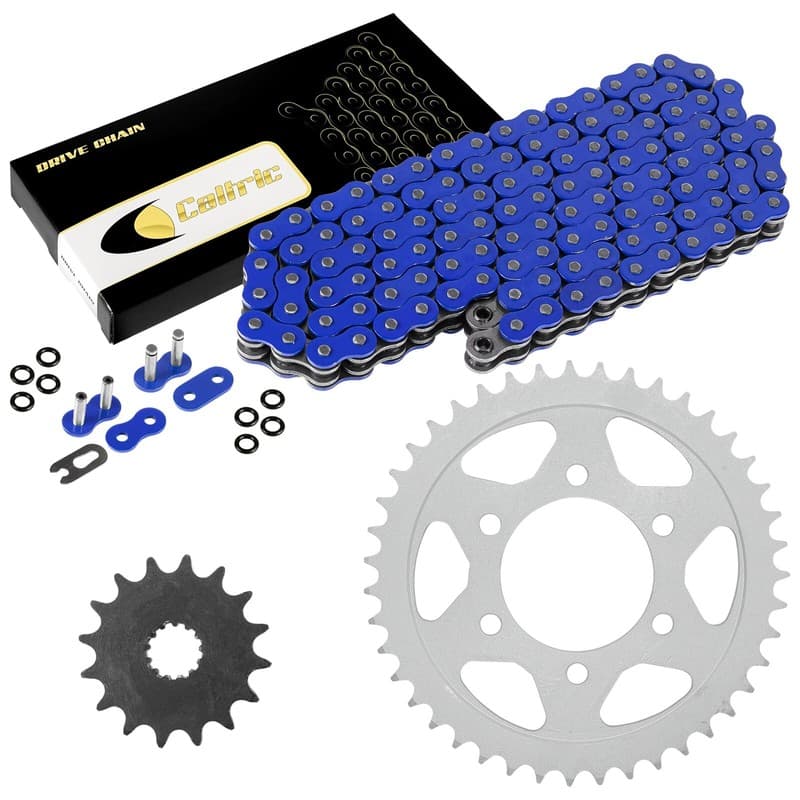 Blue O-Ring Drive Chain & Sprockets Kit for Kawasaki ZX-7R Ninja ZX750P 1996-03