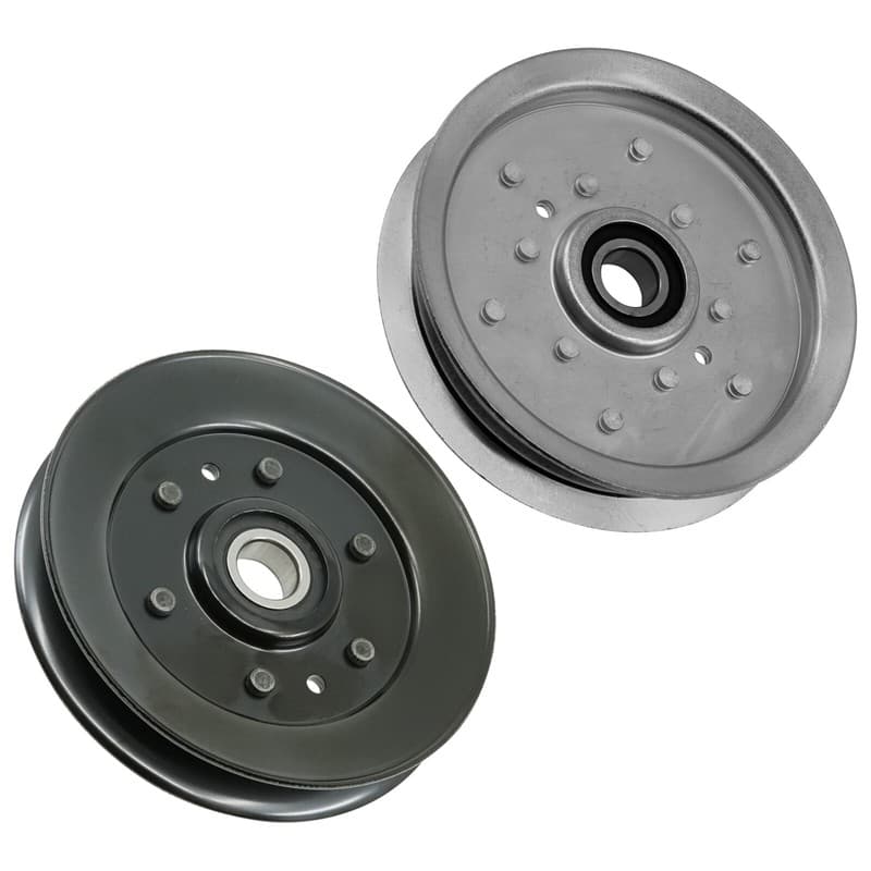 Caltric AM135957 AM135526 V-Idler & Flat Deck Pulley Set for John Deere 42"