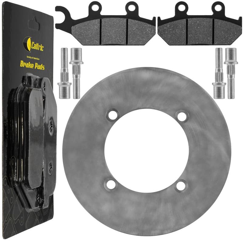 Front Brake Disc Rotor W/Bolt & Pads for Yamaha Viking 700 YXM700 EPS 2014-26