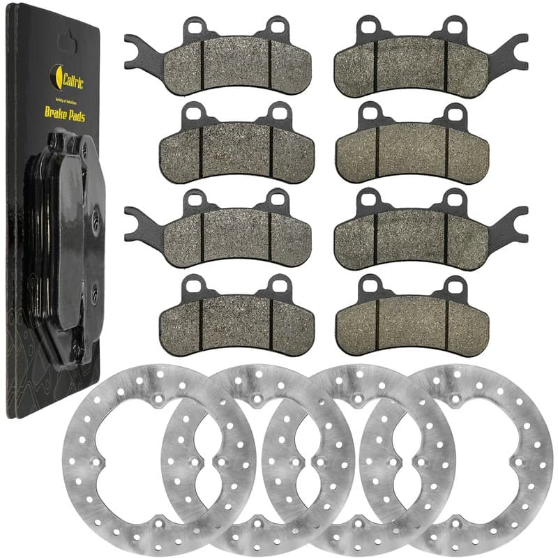 Fronr & Rear Brake Disc with Pads for Can-Am Maverick Max Turbo RR 2020 - 2024