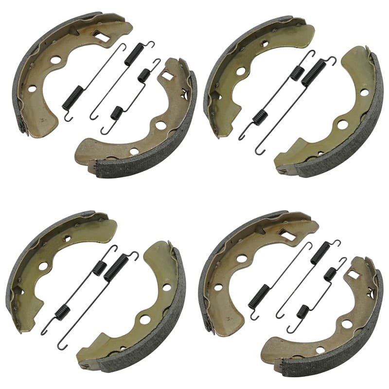 2 Front Rear Brake Shoes for Kawasaki Mule 4010 KAF620 4X4 2009 2010 2011 - 2023