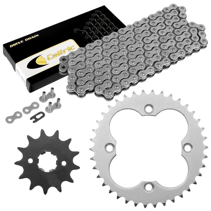 Drive Chain & Sprockets Kit for Honda TRX250R TRX250X Fourtrax 250 87-1992 Steel