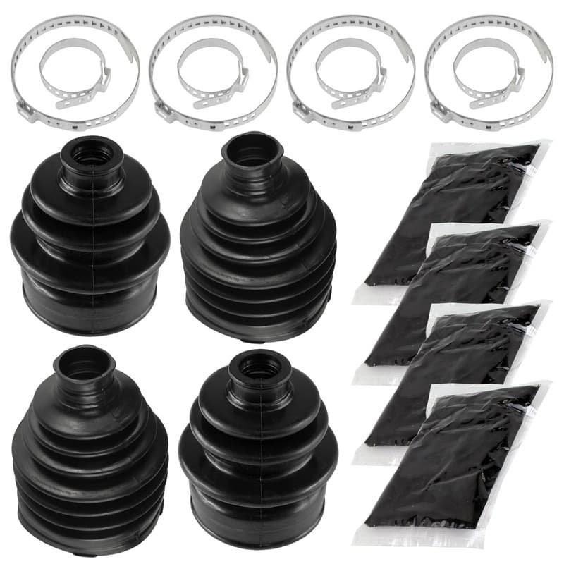 2 Front Axle Outer And Inner CV Boot Kit for Yamaha Kodiak 700 YFM700K 4X4 16-20