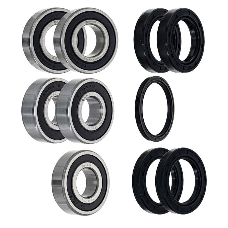 NICHE Wheel Bearing Seal Kit for Honda CBR600F2 6004-2RS 6204-2RS 62/22-2RS