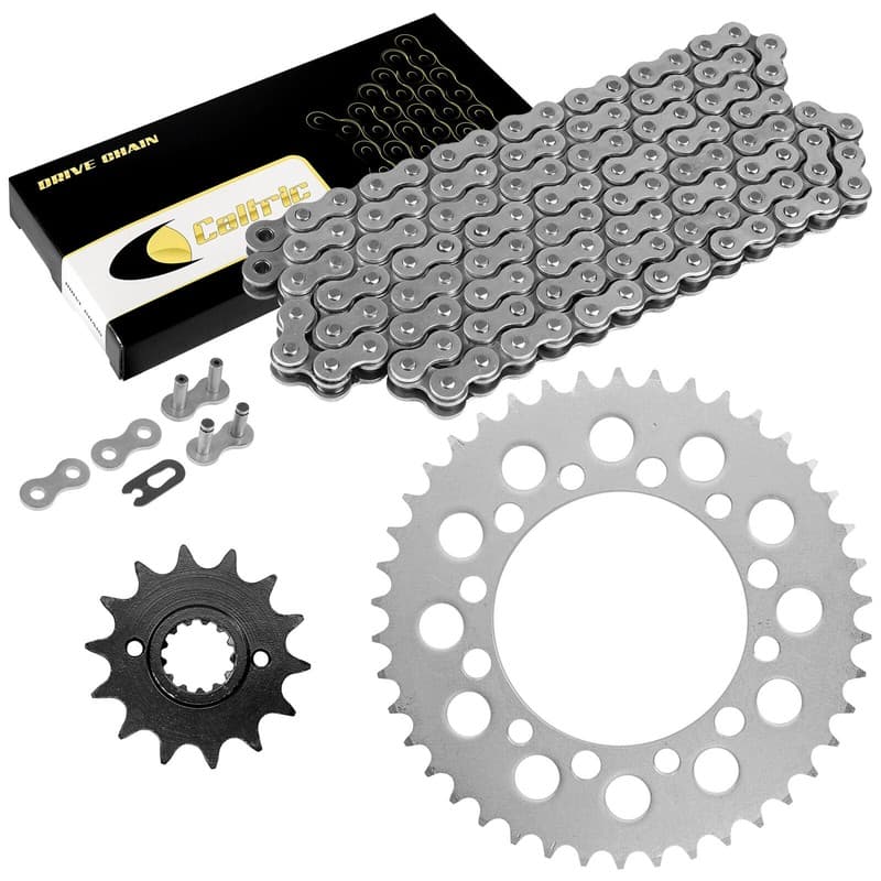 Drive Chain & Sprockets For Kawasaki EX250F Ninja 250R 1986-1987 520 X 104