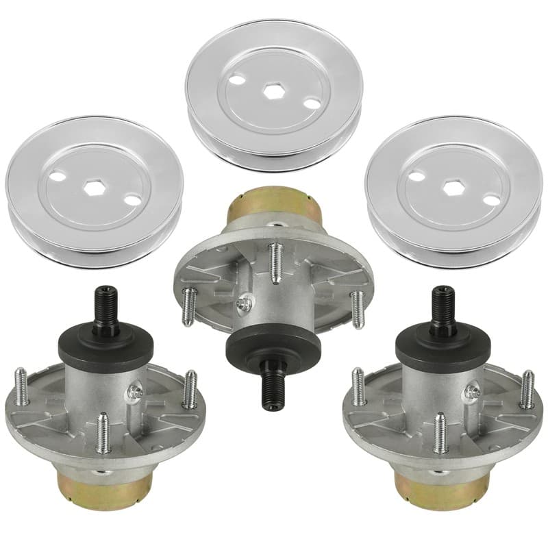Mower Deck Spindle w/Pulley for John Deere 322 330 332 425 445 455 48" 54 60" 3x
