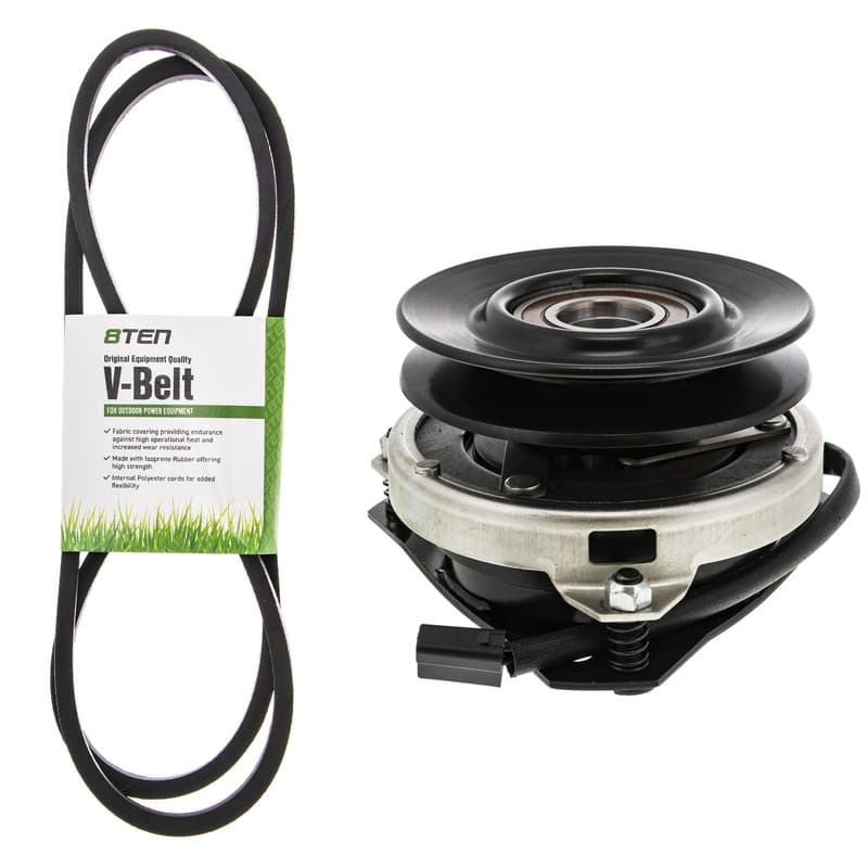 Electric PTO Clutch & Belt Kit for Husqvarna YTH180 YT180 YTHK180 HCYTHK180A