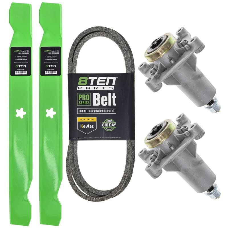 8TEN Blade Spindle Belt Kit for Jonsered LT2216 LT2217A 42 Inch 532138971