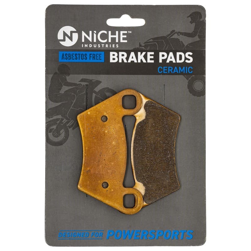 Brake Pad Set for Polaris 2202413 2202097 1910514 Front Rear Ceramic Ranger
