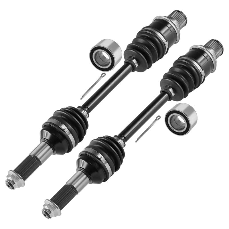 for Yamaha Kodiak 400 YFM400FA 4X4 05-06 Rear LH RH CV Joint Axle w/ Bearing x2