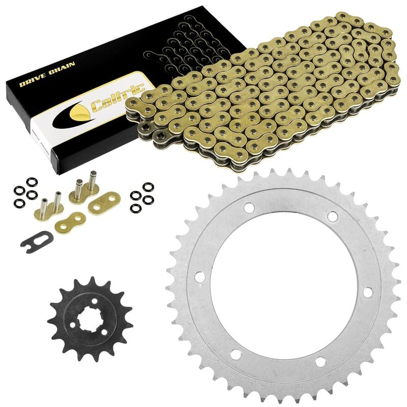 Gold O-Ring Drive Chain & Sprockets Kit for Suzuki DR650SE 1996-2017
