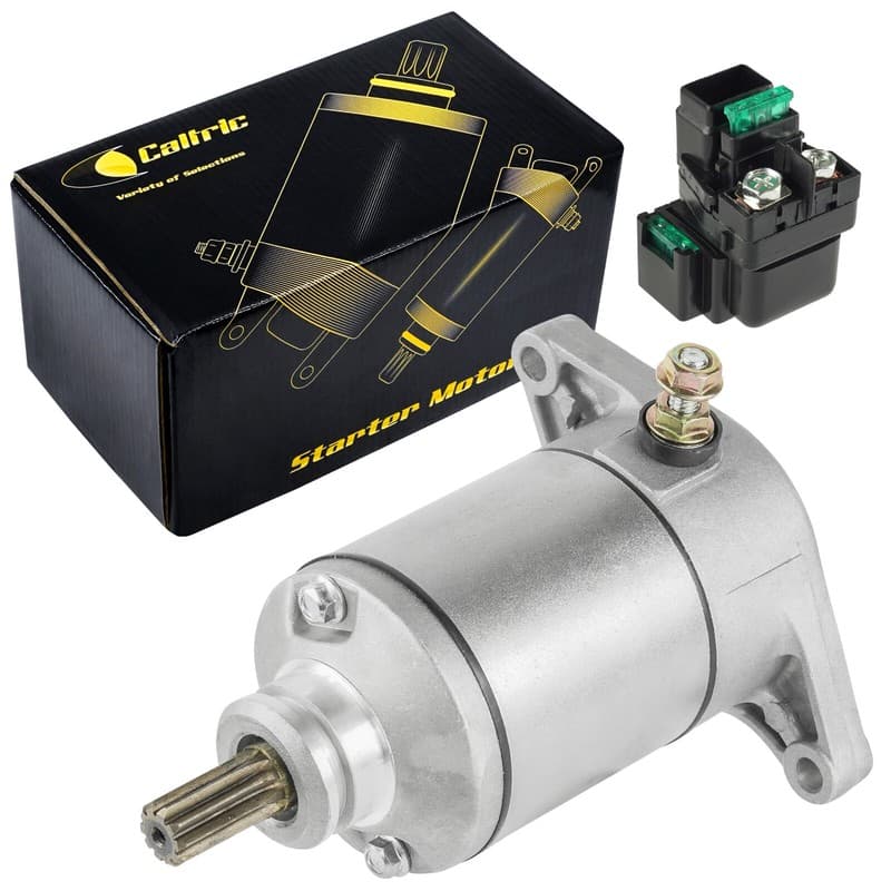 Starter & Relay Solenoid for Suzuki LT-F400 LT-F400F Eiger 2X4 4X4 Man 2002-2007