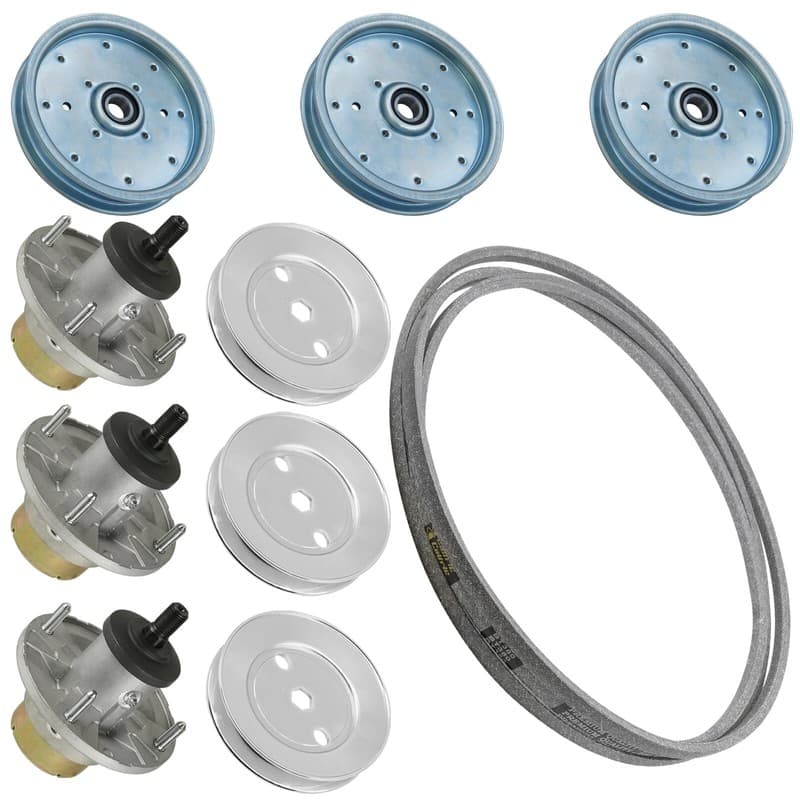 Deck Spindle w/ Pulley Belt for John Deere Z355R Z365R Z375R ZTrak 48" 54"